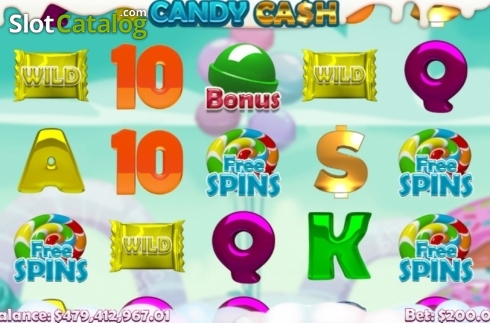 Οθόνη2. Candy Cash (Mobilots) Κουλοχέρης