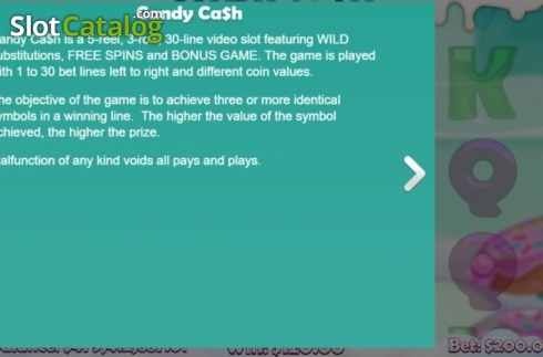 Οθόνη7. Candy Cash (Mobilots) Κουλοχέρης