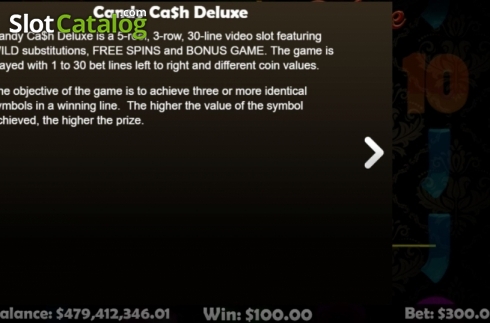 Οθόνη7. Candy Cash Deluxe Κουλοχέρης