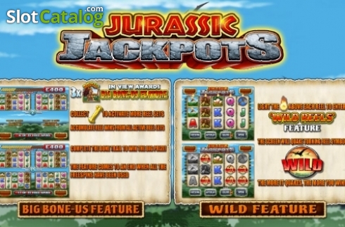 Οθόνη3. Jurassic Jackpots (Reflex Gaming) Κουλοχέρης
