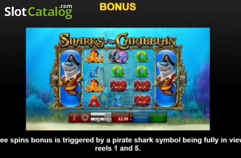 Οθόνη3. Sharks of the Caribbean Κουλοχέρης 