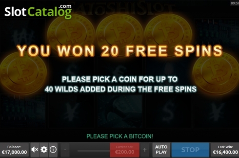 Οθόνη7. SatoshiSlot HTML Κουλοχέρης