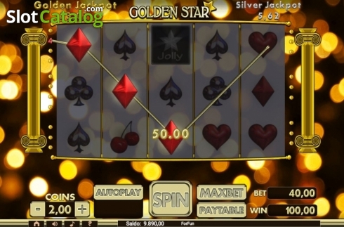 Οθόνη4. Golden Star (Slot Machine Design) Κουλοχέρης 
