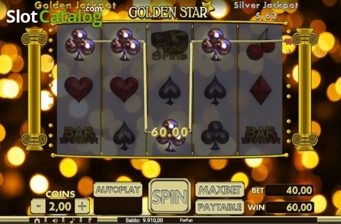 Οθόνη5. Golden Star (Slot Machine Design) Κουλοχέρης 