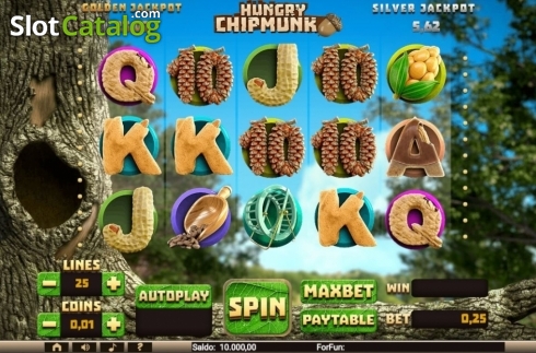 Οθόνη3. Hungry Chipmunk Κουλοχέρης