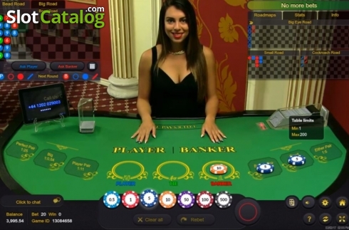 Οθόνη2. Baccarat Live Casino (Ezugi) Κουλοχέρης
