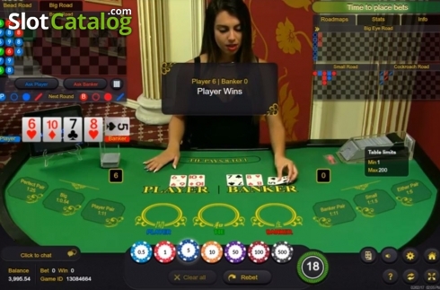 Οθόνη4. Baccarat Live Casino (Ezugi) Κουλοχέρης