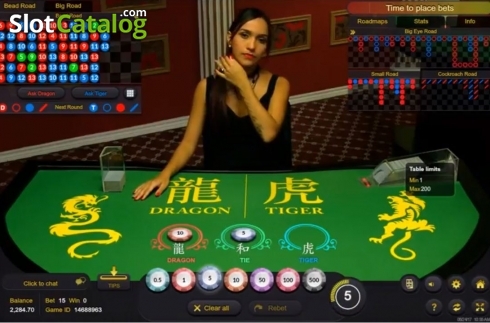 Οθόνη2. Dragon Tiger Live Casino (Ezugi) Κουλοχέρης