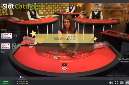 Οθόνη4. Unlimited 21 Blackjack Live (Ezugi) Κουλοχέρης 