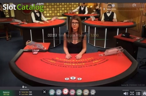 Οθόνη5. Unlimited 21 Blackjack Live (Ezugi) Κουλοχέρης 