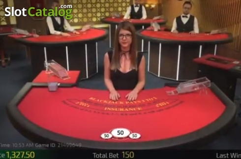 Οθόνη7. Unlimited 21 Blackjack Live (Ezugi) Κουλοχέρης 