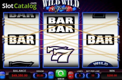 Οθόνη3. Wild Wild Gems Κουλοχέρης