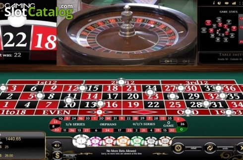 Οθόνη4. Roulette Live Casino (Vivogaming) Κουλοχέρης 