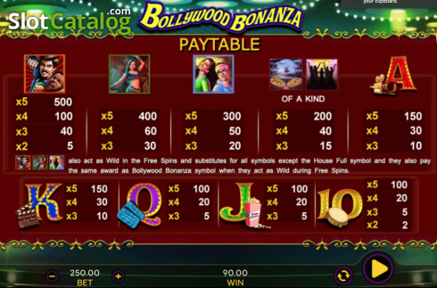 Οθόνη5. Bollywood Bonanza Κουλοχέρης