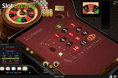 Οθόνη3. 12 Numbers Roulette Κουλοχέρης