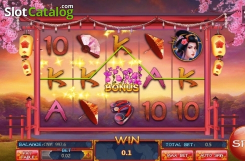 Οθόνη3. Sakura & Katana Κουλοχέρης 