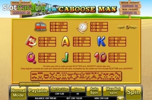 Οθόνη4. Caboose Man Κουλοχέρης