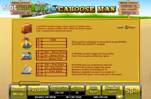Οθόνη5. Caboose Man Κουλοχέρης
