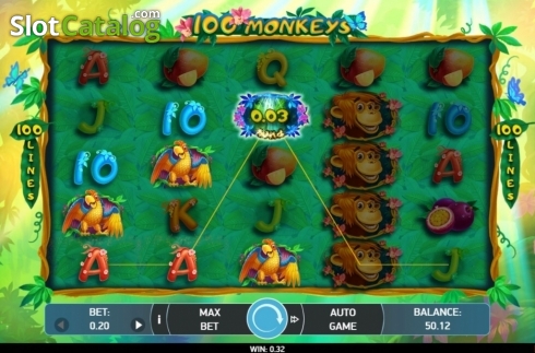 Οθόνη3. 100 Monkeys Κουλοχέρης
