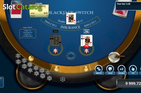 Οθόνη3. Blackjack Switch (Novomatic) Κουλοχέρης 