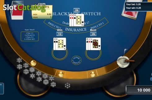 Οθόνη4. Blackjack Switch (Novomatic) Κουλοχέρης 