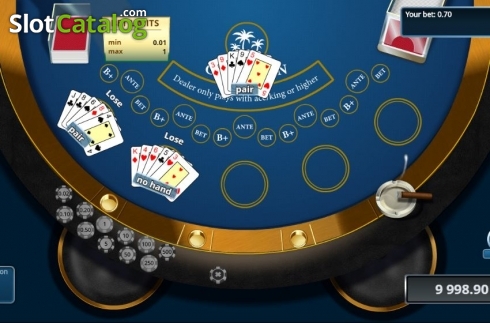 Οθόνη4. Caribbean Poker (Novomatic) Κουλοχέρης
