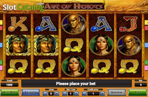 Οθόνη2. Age Of Heroes Deluxe Κουλοχέρης