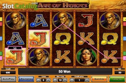 Οθόνη3. Age Of Heroes Deluxe Κουλοχέρης