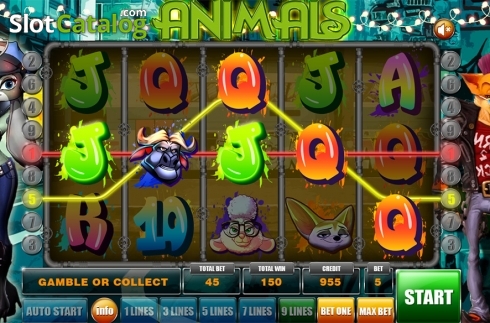 Οθόνη4. Animals (GameX) Κουλοχέρης