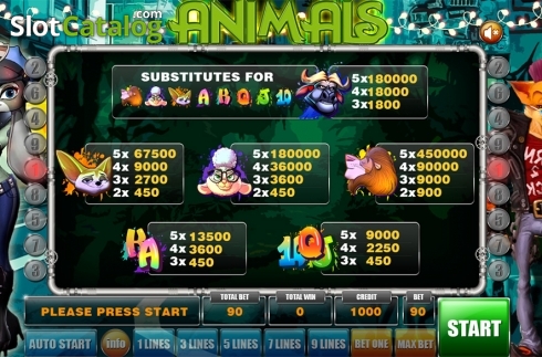 Οθόνη8. Animals (GameX) Κουλοχέρης