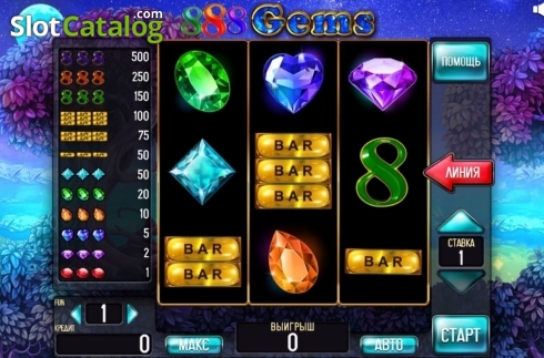 Οθόνη2. 888 Gems (3x3) Κουλοχέρης