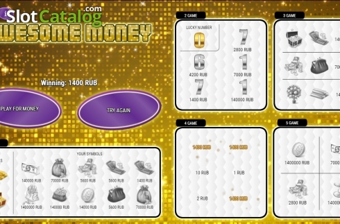 Οθόνη5. Awesome Money Scratch Κουλοχέρης