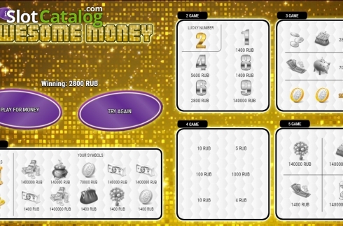Οθόνη6. Awesome Money Scratch Κουλοχέρης