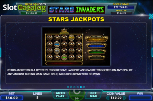 Οθόνη7. Stars Invaders Κουλοχέρης