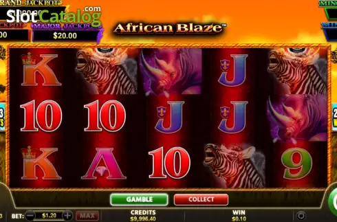Οθόνη3. African Blaze Κουλοχέρης