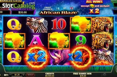 Οθόνη8. African Blaze Κουλοχέρης