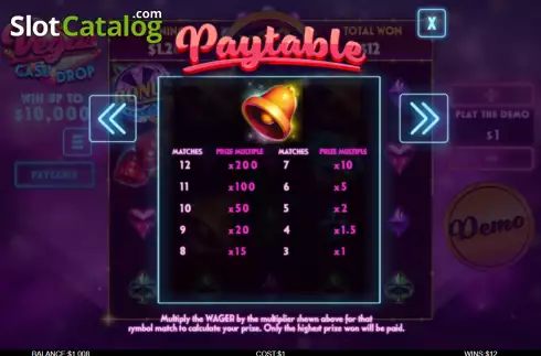 Οθόνη9. Vegas Cash Drop Κουλοχέρης