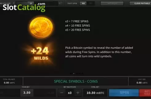 Πίνακας πληρωμών 2. SatoshiSlot Flash Κουλοχέρης