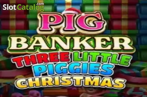 Pig Banker Three Little Piggies Christmas Λογότυπο Pig Banker Three Little Piggies Christmas Λογότυπο