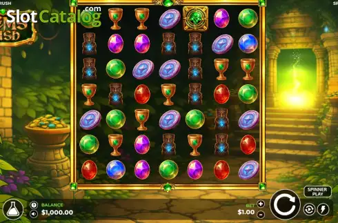 Οθόνη2. Gems Rush Κουλοχέρης