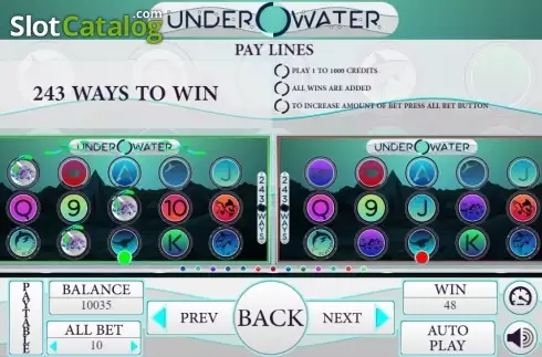 Οθόνη7. Under Water Κουλοχέρης
