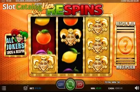 Οθόνη8. Golden Jokers Wild Κουλοχέρης
