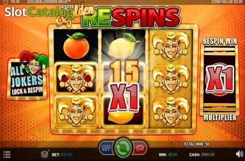Οθόνη9. Golden Jokers Wild Κουλοχέρης