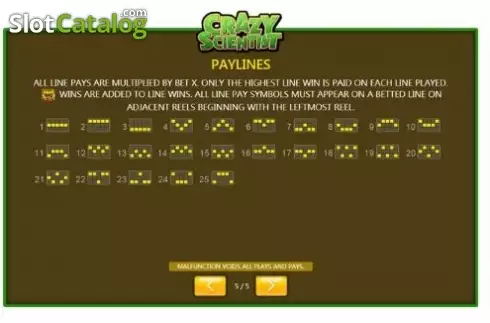 Οθόνη7. Crazy Scientist (Jumbo Games) Κουλοχέρης