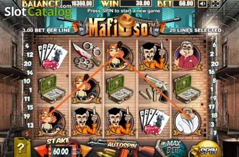 Οθόνη3. Mafioso (Allbet Gaming) Κουλοχέρης 
