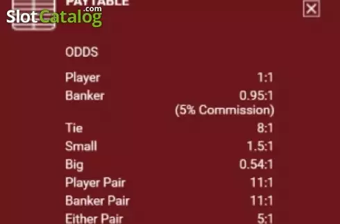 Οθόνη5. Baccarat (OneTouch) Κουλοχέρης 