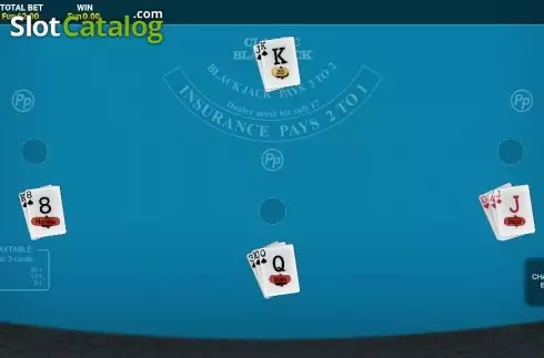 Οθόνη3. Blackjack with Perfect Pairs Κουλοχέρης