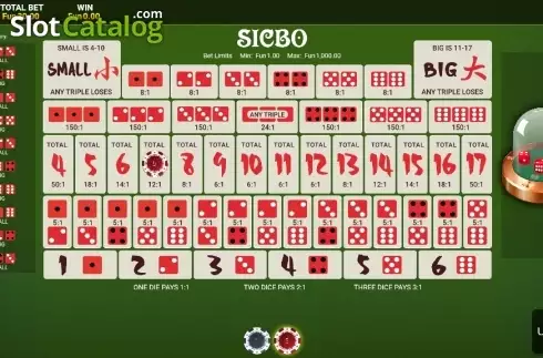 Οθόνη3. Sic Bo (OneTouch) Κουλοχέρης