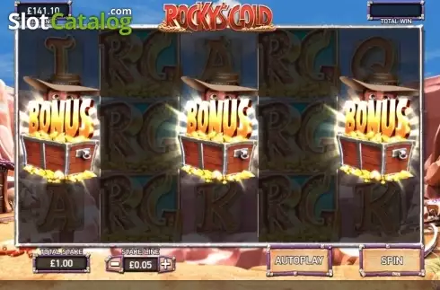Οθόνη7. Rocky's Gold Κουλοχέρης 