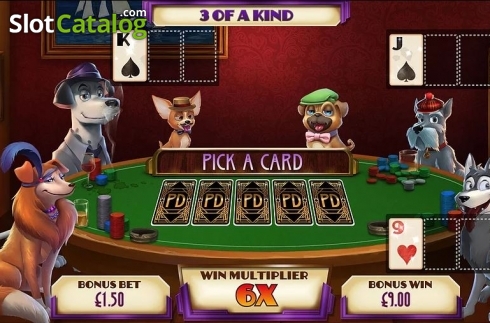 Οθόνη4. Poker Dogs Κουλοχέρης